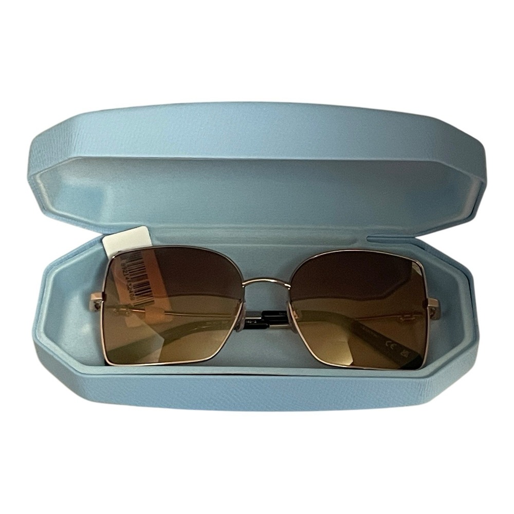 Swarovski Square Sunglasses Women Rose Gold Brown SK 353